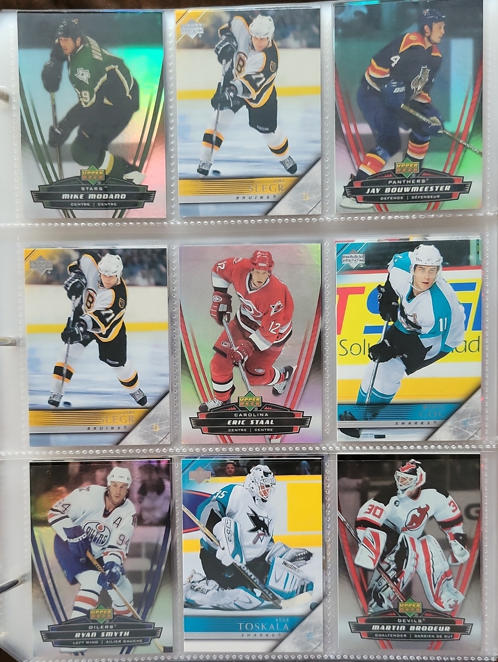 Hockey Card Collection - Nine Upper Deck Inserts